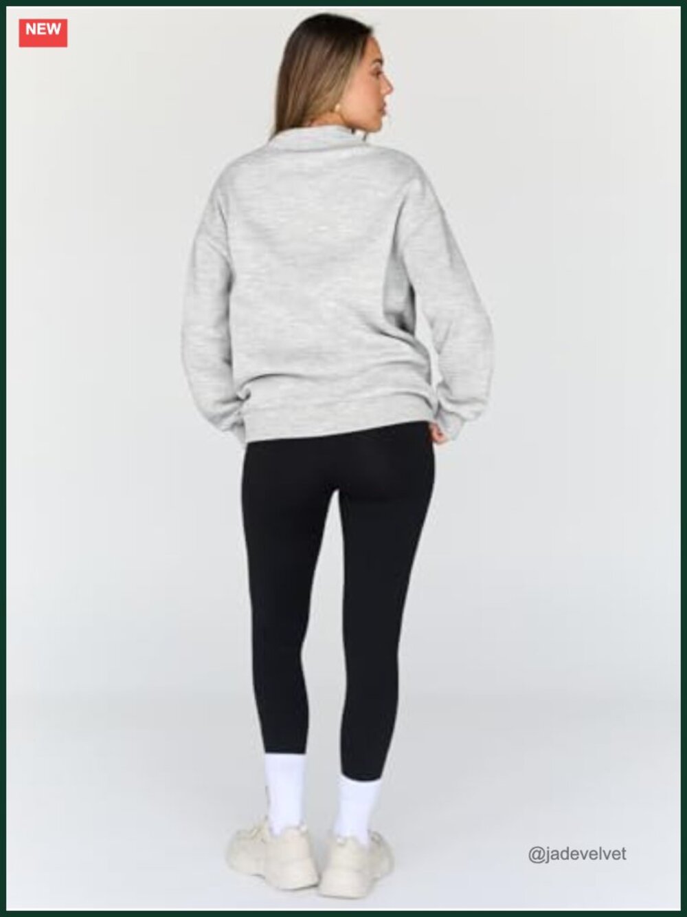 Womens Oversized Mock Neck Pullover Sweatshirt Fleece Lining Long Sleeve Fall - Picture 2 of 6